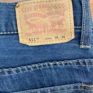 Levi’s 511 Reg 16 SLIM blue wash jeans Men 28x28